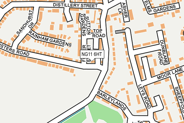 NG11 6HT map - OS OpenMap – Local (Ordnance Survey)