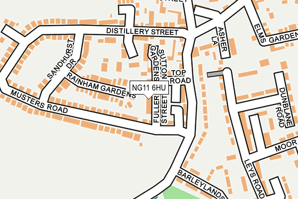 NG11 6HU map - OS OpenMap – Local (Ordnance Survey)