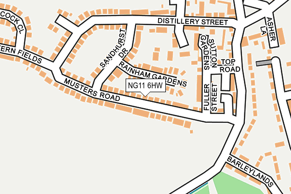 NG11 6HW map - OS OpenMap – Local (Ordnance Survey)