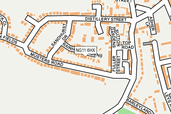 NG11 6HX map - OS OpenMap – Local (Ordnance Survey)