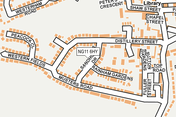 NG11 6HY map - OS OpenMap – Local (Ordnance Survey)