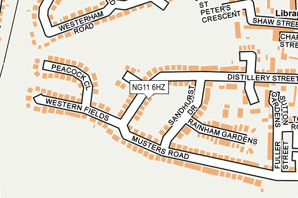 NG11 6HZ map - OS OpenMap – Local (Ordnance Survey)