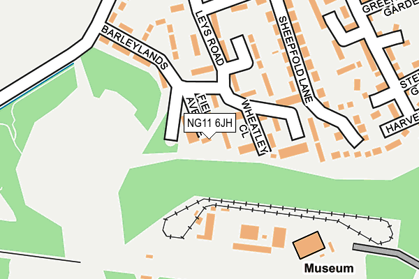 NG11 6JH map - OS OpenMap – Local (Ordnance Survey)