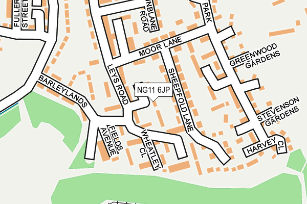 NG11 6JP map - OS OpenMap – Local (Ordnance Survey)