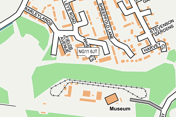 NG11 6JT map - OS OpenMap – Local (Ordnance Survey)