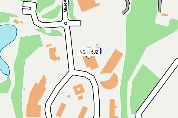 NG11 6JZ map - OS OpenMap – Local (Ordnance Survey)