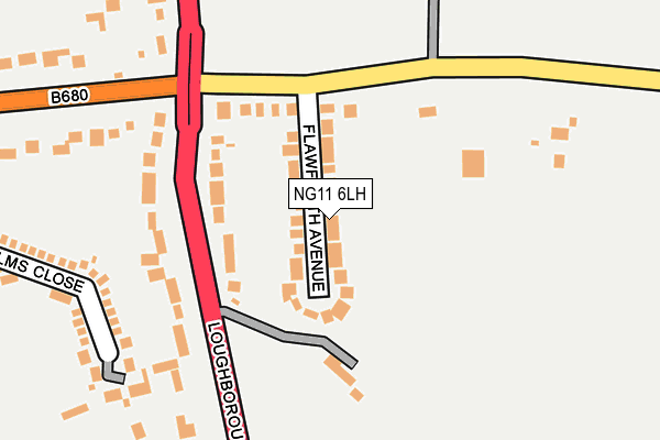 NG11 6LH map - OS OpenMap – Local (Ordnance Survey)