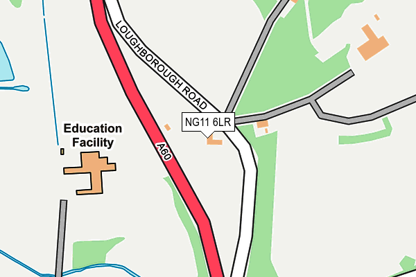 NG11 6LR map - OS OpenMap – Local (Ordnance Survey)