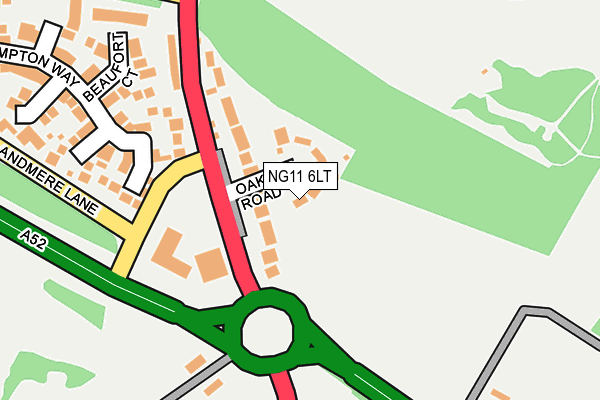 NG11 6LT map - OS OpenMap – Local (Ordnance Survey)