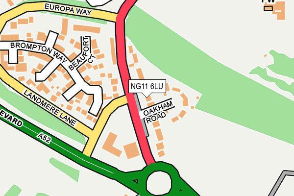 NG11 6LU map - OS OpenMap – Local (Ordnance Survey)
