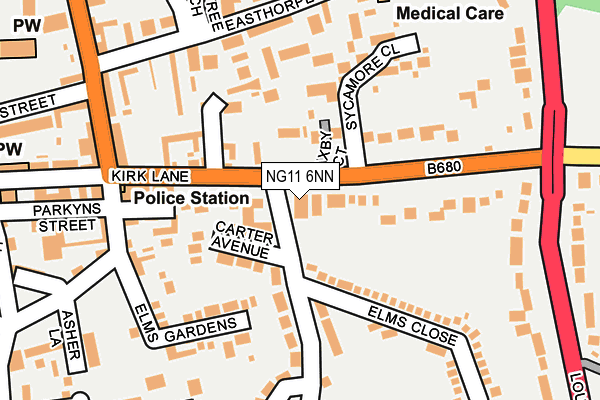 Map of THE MARKETING DIVISION LIMITED at local scale