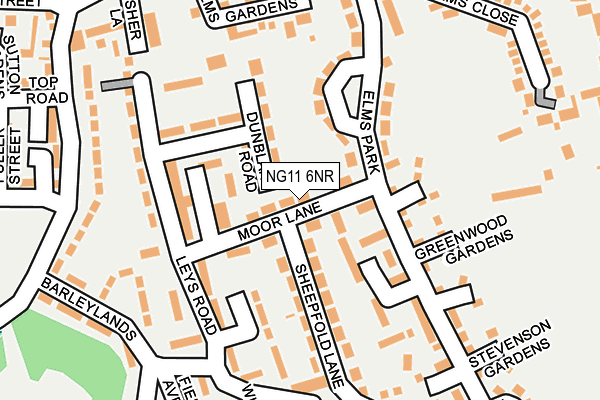 NG11 6NR map - OS OpenMap – Local (Ordnance Survey)