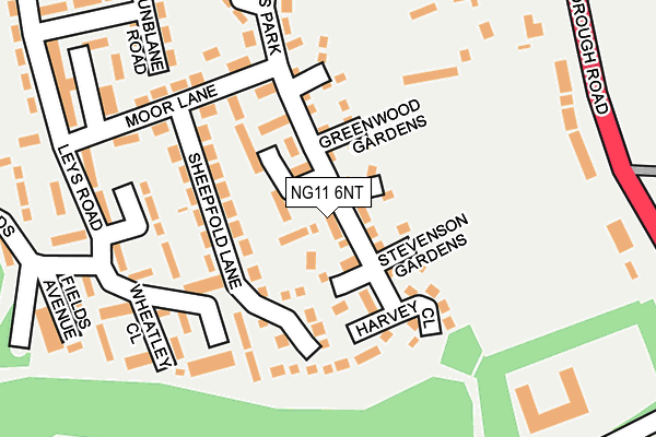 NG11 6NT map - OS OpenMap – Local (Ordnance Survey)