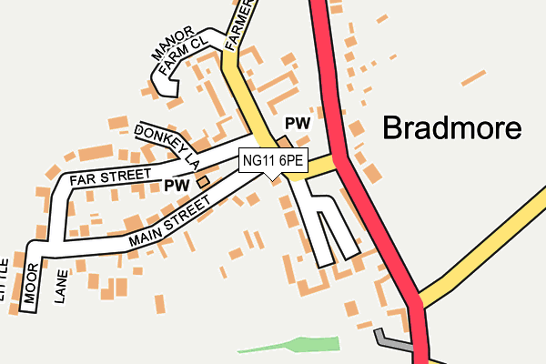 Map of VICTORIA PROPERTIES (NOTTINGHAM) LIMITED at local scale