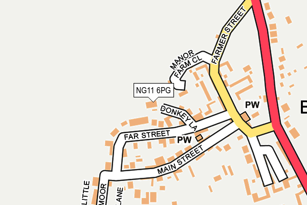 NG11 6PG map - OS OpenMap – Local (Ordnance Survey)