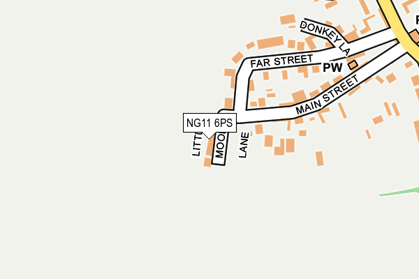 NG11 6PS map - OS OpenMap – Local (Ordnance Survey)