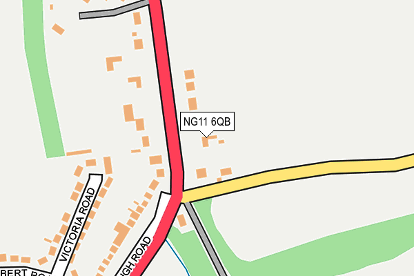 NG11 6QB map - OS OpenMap – Local (Ordnance Survey)