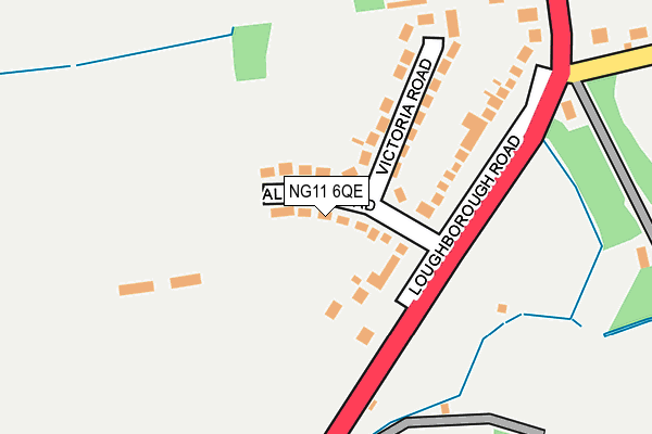 NG11 6QE map - OS OpenMap – Local (Ordnance Survey)