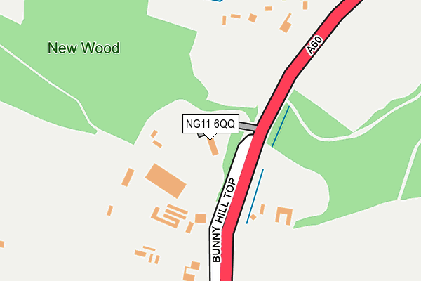 NG11 6QQ map - OS OpenMap – Local (Ordnance Survey)