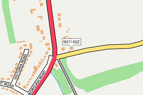 NG11 6QZ map - OS OpenMap – Local (Ordnance Survey)
