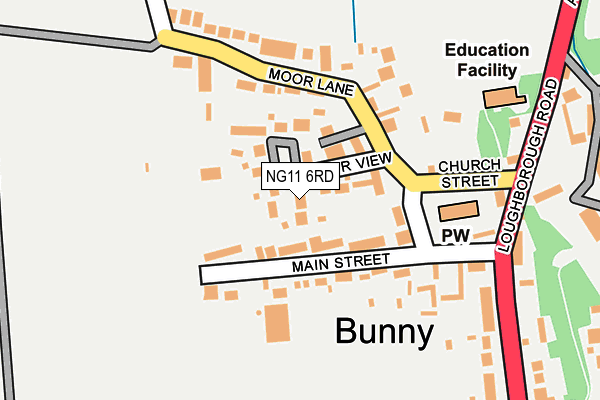 NG11 6RD map - OS OpenMap – Local (Ordnance Survey)