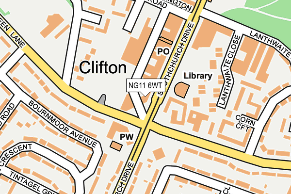 NG11 6WT map - OS OpenMap – Local (Ordnance Survey)