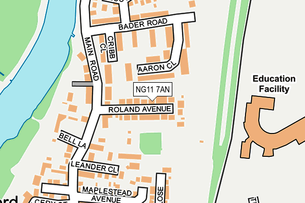 NG11 7AN map - OS OpenMap – Local (Ordnance Survey)