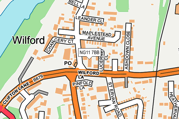 NG11 7BB map - OS OpenMap – Local (Ordnance Survey)