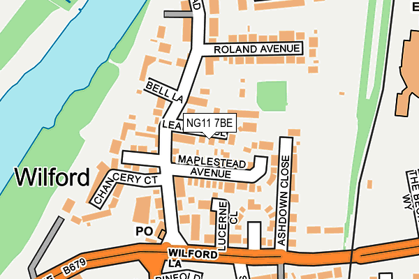 NG11 7BE map - OS OpenMap – Local (Ordnance Survey)