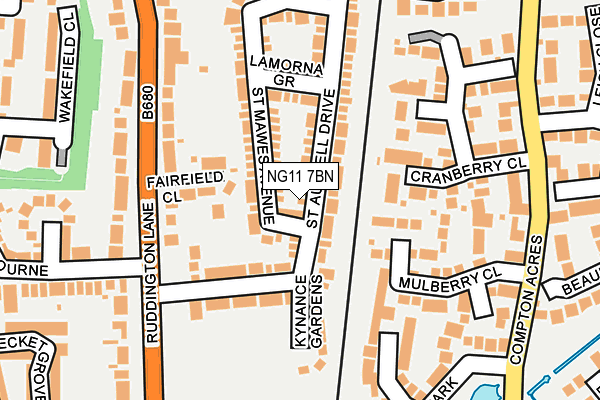 NG11 7BN map - OS OpenMap – Local (Ordnance Survey)