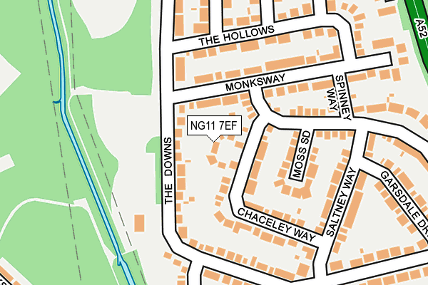 NG11 7EF map - OS OpenMap – Local (Ordnance Survey)