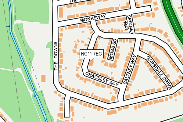 NG11 7EG map - OS OpenMap – Local (Ordnance Survey)