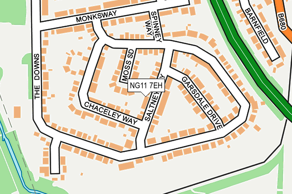 NG11 7EH map - OS OpenMap – Local (Ordnance Survey)