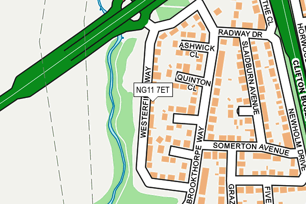 NG11 7ET map - OS OpenMap – Local (Ordnance Survey)