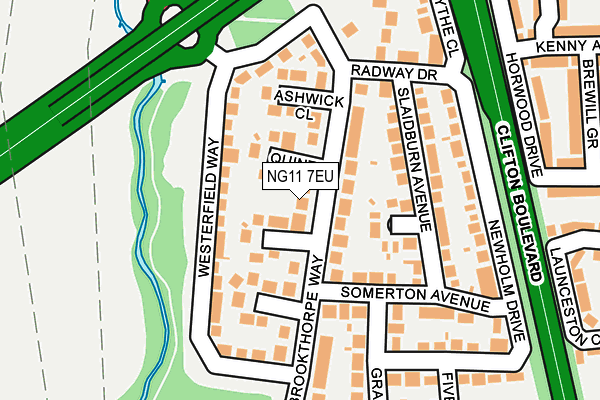 NG11 7EU map - OS OpenMap – Local (Ordnance Survey)