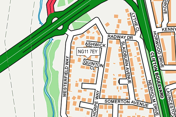 NG11 7EY map - OS OpenMap – Local (Ordnance Survey)