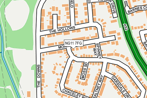 NG11 7FG map - OS OpenMap – Local (Ordnance Survey)