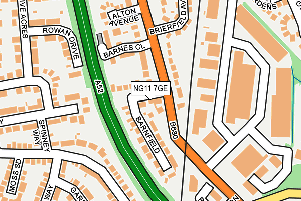 NG11 7GE map - OS OpenMap – Local (Ordnance Survey)