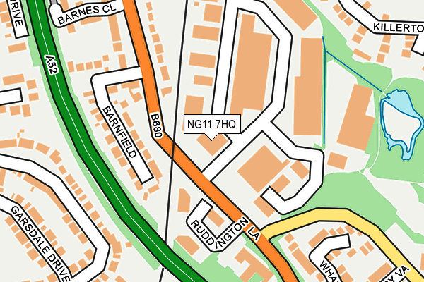 NG11 7HQ map - OS OpenMap – Local (Ordnance Survey)