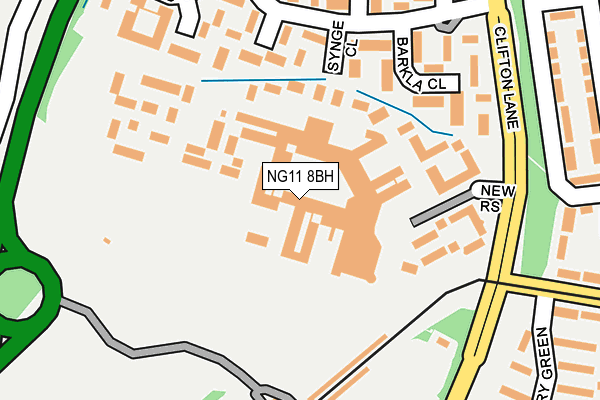 NG11 8BH map - OS OpenMap – Local (Ordnance Survey)