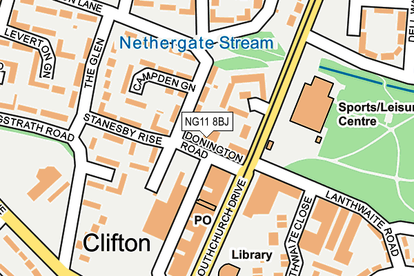 NG11 8BJ map - OS OpenMap – Local (Ordnance Survey)