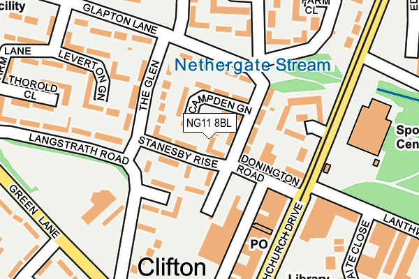 NG11 8BL map - OS OpenMap – Local (Ordnance Survey)