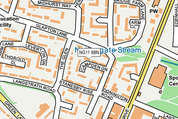 NG11 8BN map - OS OpenMap – Local (Ordnance Survey)