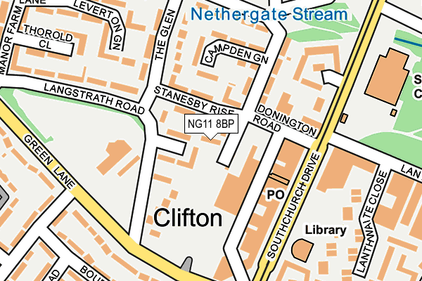 NG11 8BP map - OS OpenMap – Local (Ordnance Survey)