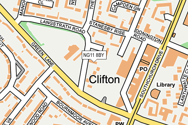 NG11 8BY map - OS OpenMap – Local (Ordnance Survey)