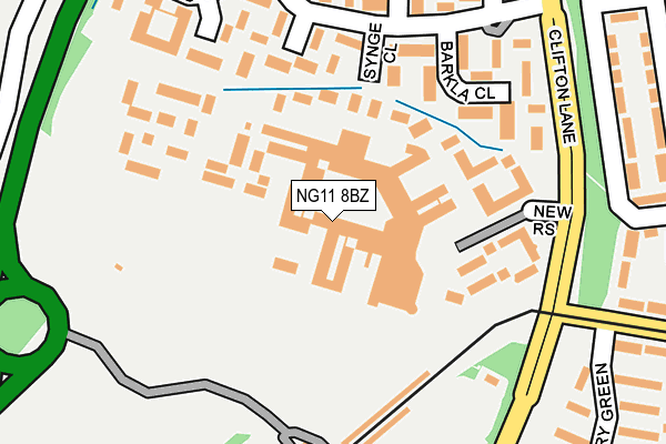 NG11 8BZ map - OS OpenMap – Local (Ordnance Survey)