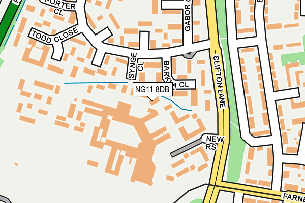 NG11 8DB map - OS OpenMap – Local (Ordnance Survey)