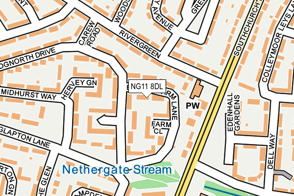NG11 8DL map - OS OpenMap – Local (Ordnance Survey)
