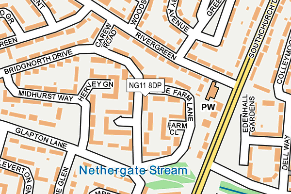 NG11 8DP map - OS OpenMap – Local (Ordnance Survey)