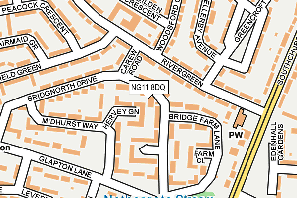 NG11 8DQ map - OS OpenMap – Local (Ordnance Survey)